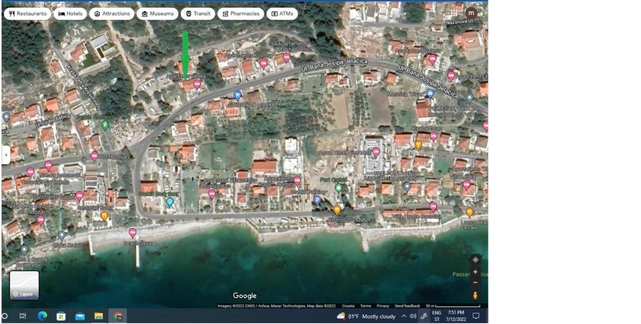 Apartments Senka โอเรบิก ภายนอก รูปภาพ